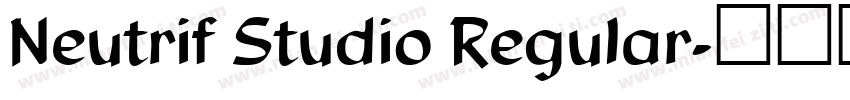Neutrif Studio Regular字体转换